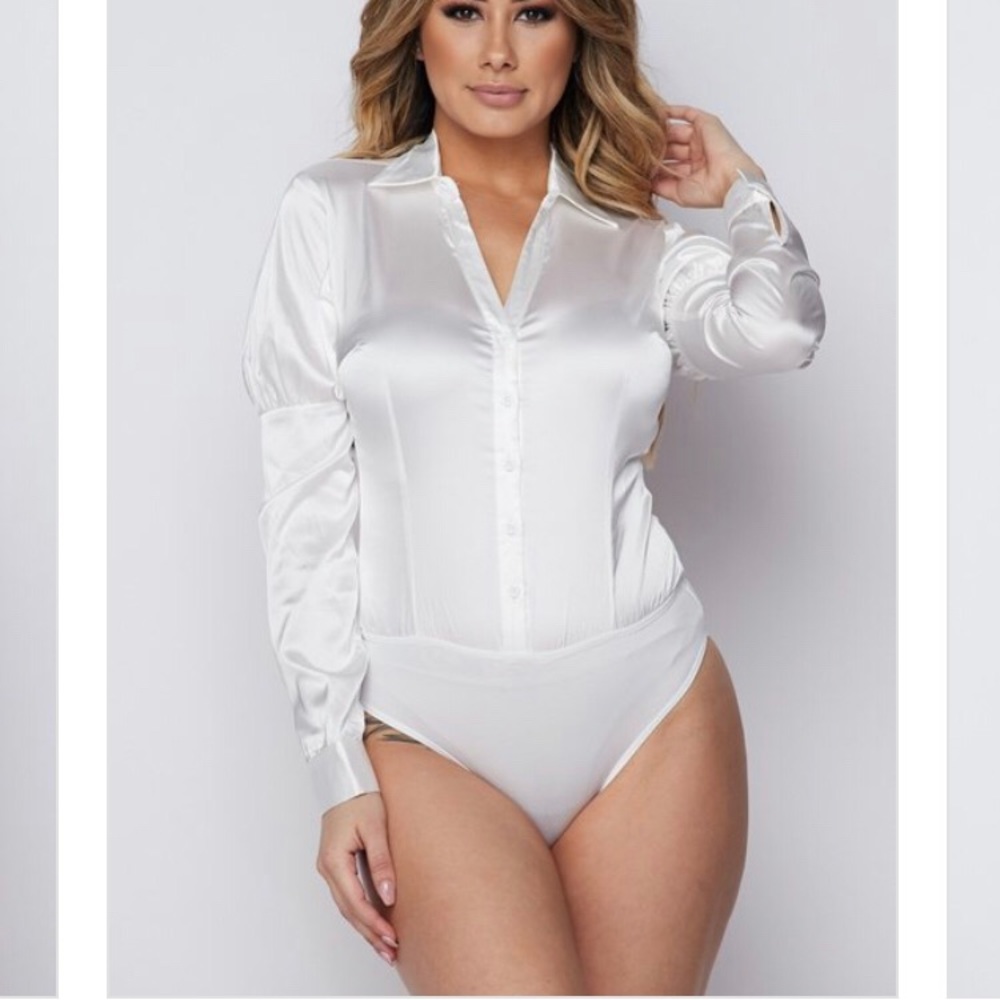🚨 Bodysuit Silk Shirt 🚨